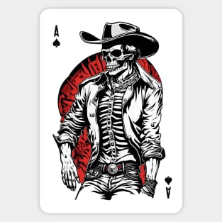 Weird Wild West: Aces High Skeleton Cowboy Sticker